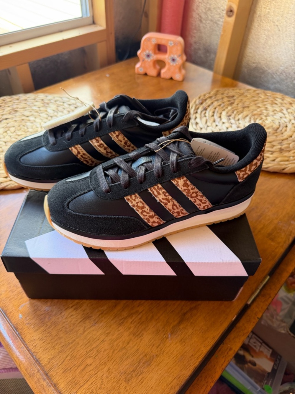 Adidas Run 70s with Cow fur stripes